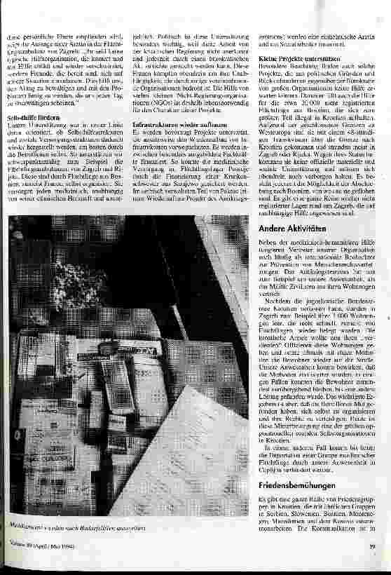 Vorschauseite 2: Milch, Früchte und Brillen Ein Bericht über die medizinisch-humanitäre Hilfe in Ex-Jugoslawien