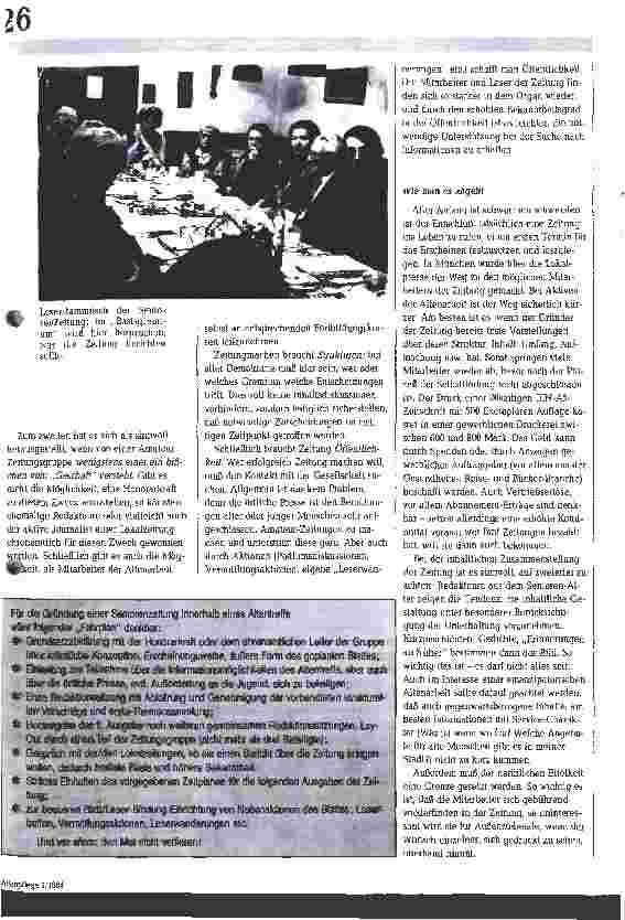 Vorschauseite 4: Seniorenzeitung: Durch und mit und für alte Menschen