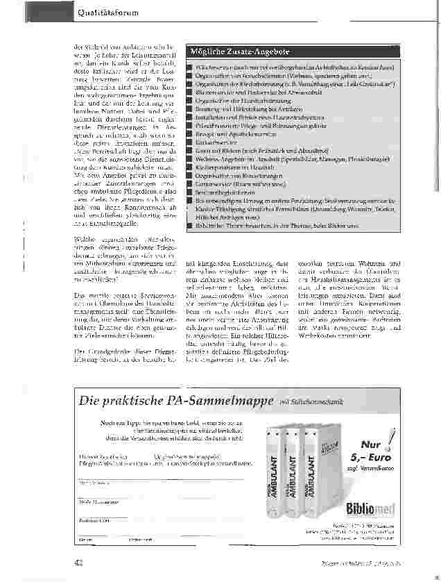 Vorschauseite 2: Zum Verwechseln ähnlich oder anders als andereAuf dem Weg zum unvergleichlichen Pflegedienst