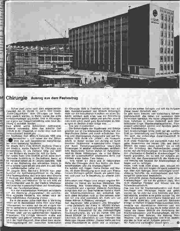 Vorschauseite 2: B. Braun Melsungen 1839 - 1964 Festrede anläßlich des 125 jährigen Bestehens