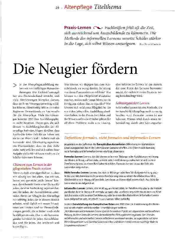 Vorschauseite 2: Die Neugier fördern