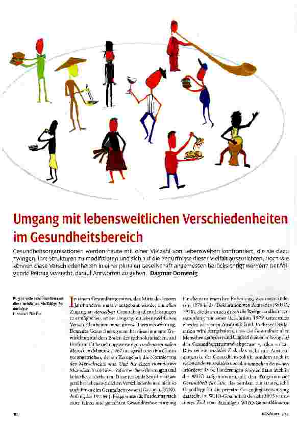 Vorschauseite 1: Umgang mit lebensweltlichen Verschiedenheiten im Gesundheitsbereich