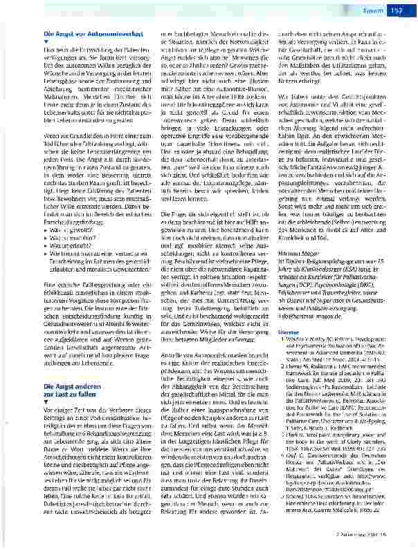 Vorschauseite 4: Ängste und Bedürfnisse schwerkranker und sterbender Menschen