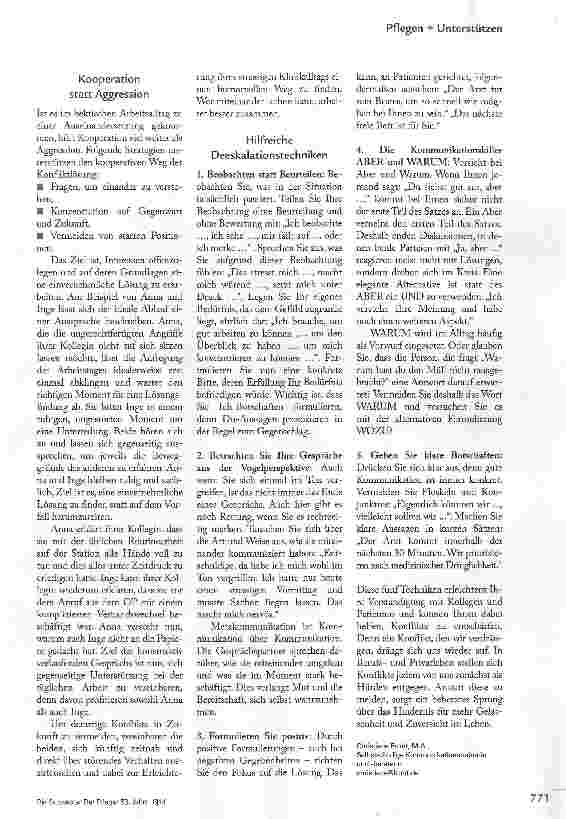 Vorschauseite 2: KONFLIKT-JA, DANKE!