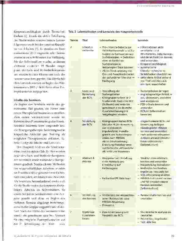 Vorschauseite 2: Neue Therapiefelder erschließen