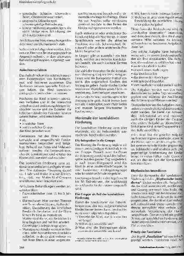 Vorschauseite 2: Die konduktive Förderung nach András Petö