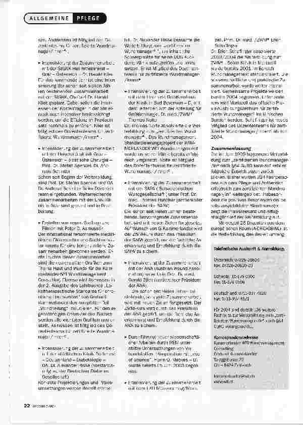 Vorschauseite 3: 5 Jahre Zertifizierter Wundmanager-/in