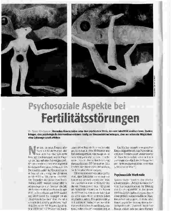 Vorschauseite 1: Psychosoziale Aspekte bei Fertilitätsstörungen