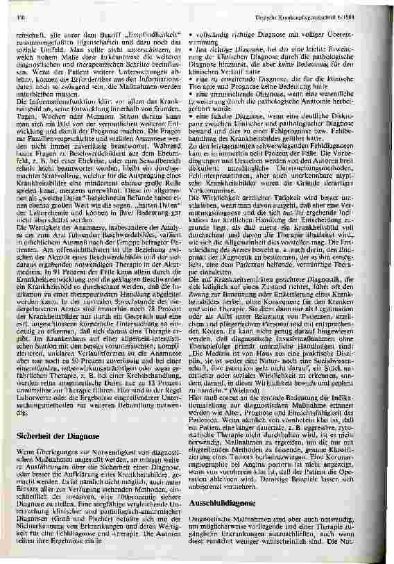 Vorschauseite 2: Moderne diagnostische Möglichkeiten: verfügbar - notwendig - zumutbar?