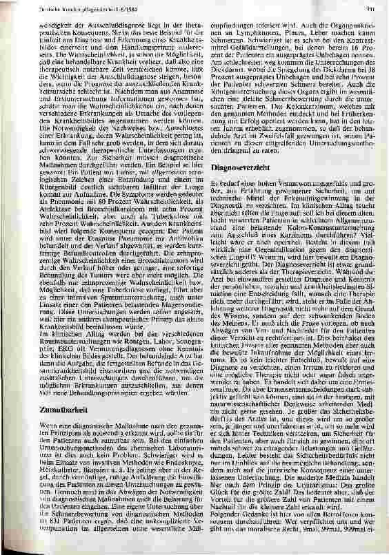 Vorschauseite 3: Moderne diagnostische Möglichkeiten: verfügbar - notwendig - zumutbar?