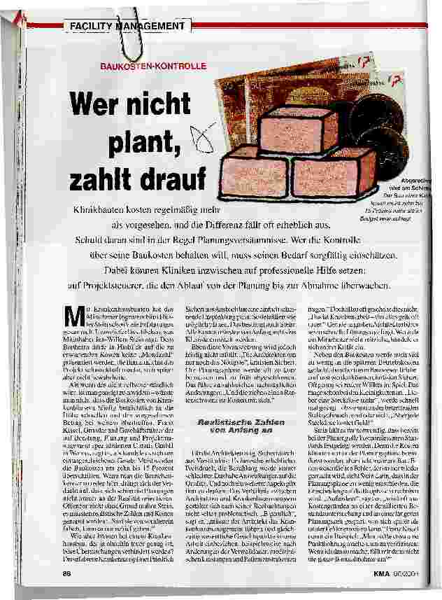 Vorschauseite 1: Wer nicht plant, zahlt drauf