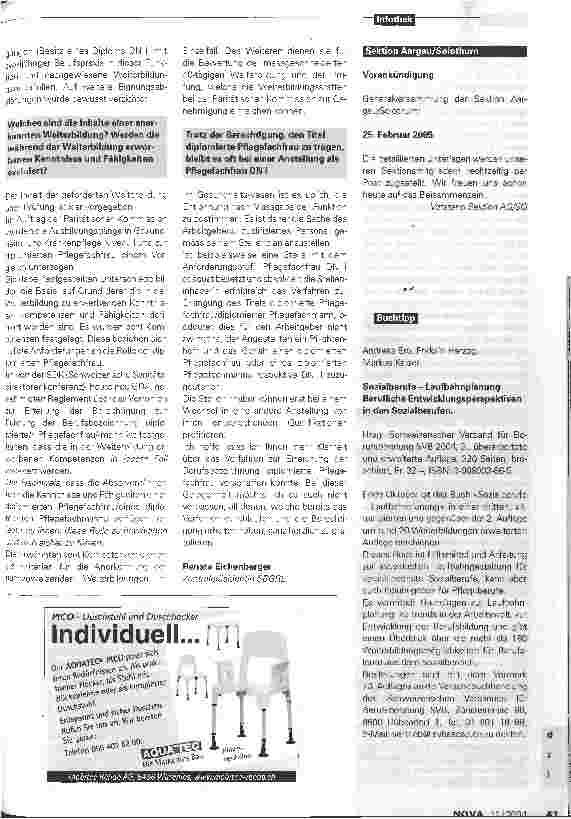 Vorschauseite 2: Erwerb der Berufsbezeichnung diplomierte PflegefachfrauBericht über das Verfahren