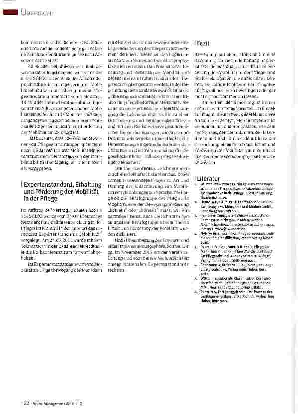 Vorschauseite 3: Körperliche Aktivität in der Dekubitusprophylaxe