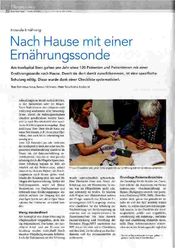 Vorschauseite 1: Nach Hause mit einer Ernährunassonde