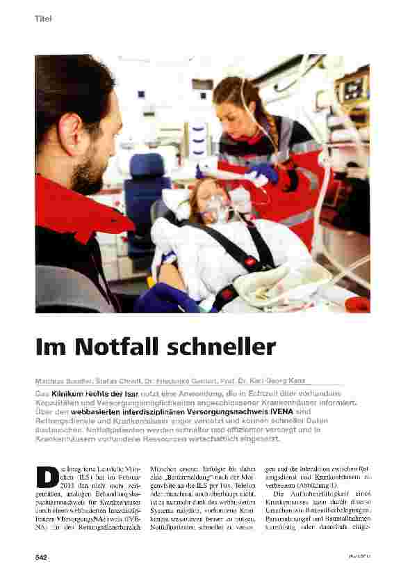 Vorschauseite 1: Im Notfall schneller