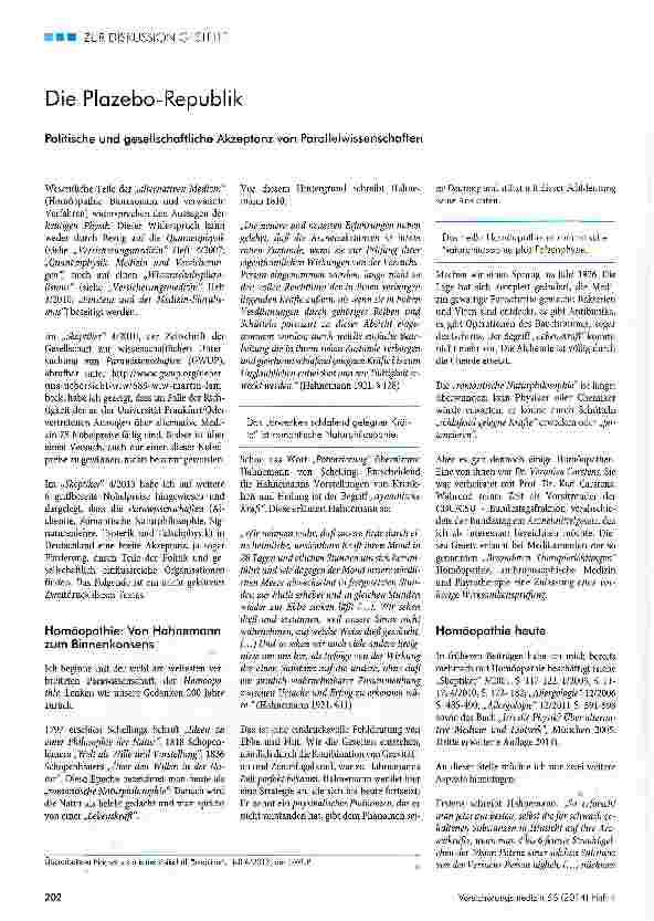 Vorschauseite 1: Die Plazebo-Republik