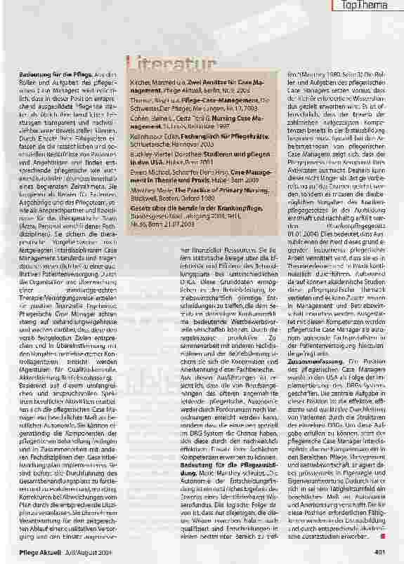 Vorschauseite 4: Der pflegerische Case Manager
