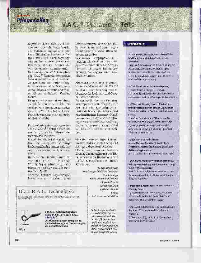 Vorschauseite 3: V.A.C.®-TherapieTechnik und Anwendung, Teil 2