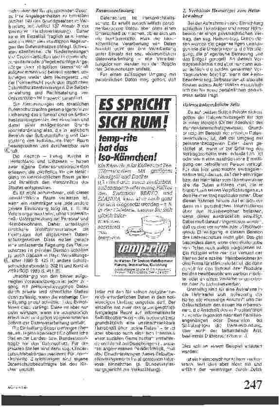 Vorschauseite 3: Datenschutz im Heim