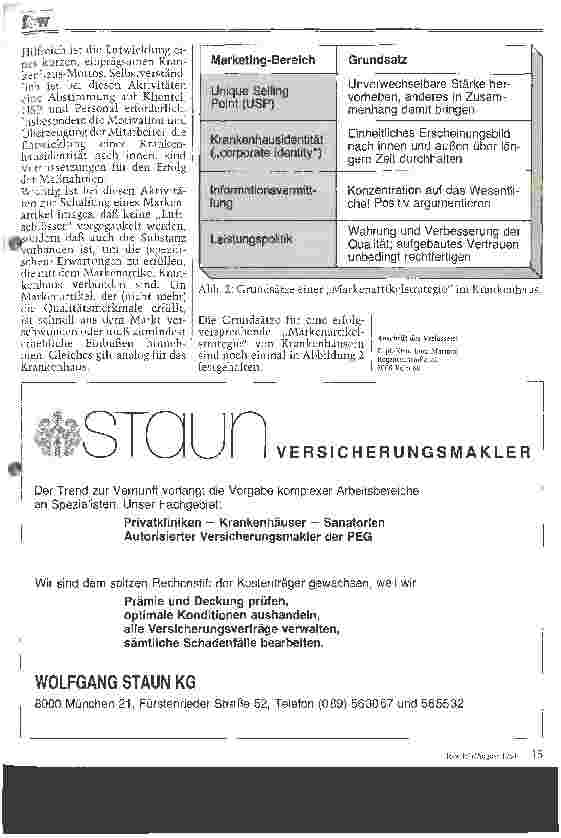 Vorschauseite 2: Das Krankenhaus als Markenartikel