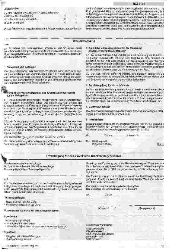 Vorschauseite 4: Stellenbeschreibung und Arbeitsverteilungspläne im Pflege und Funktionsdienst