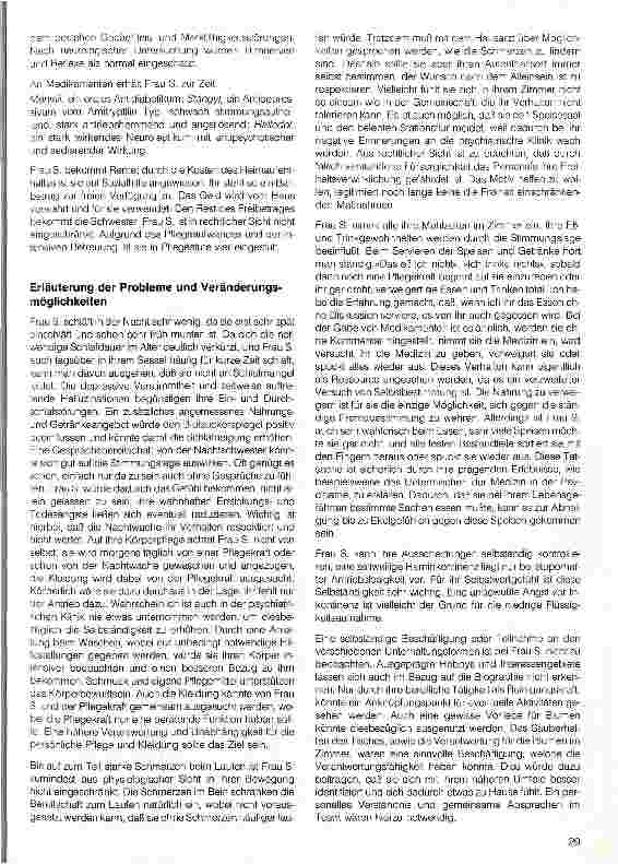 Vorschauseite 5: Thema: Pflegeplanung Hausarbeit