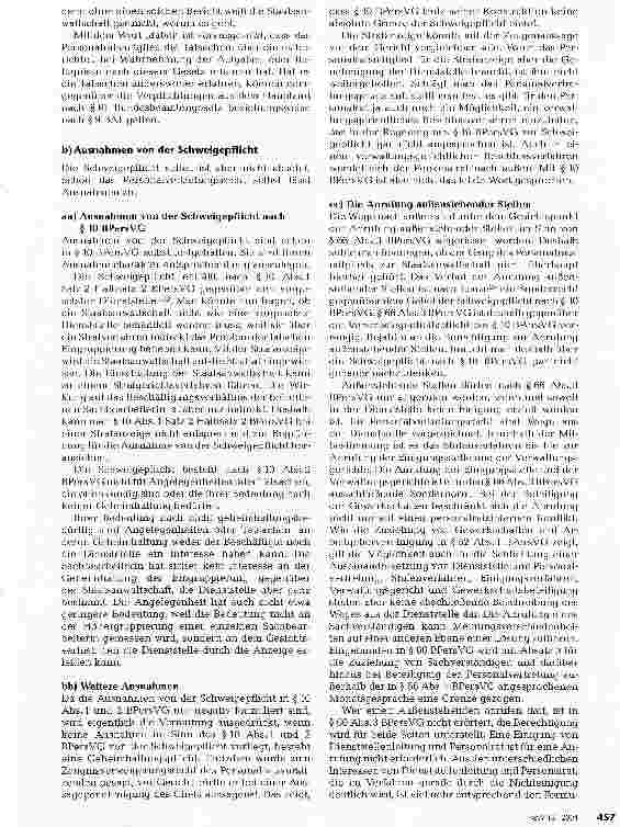 Vorschauseite 4: Strafanzeige gegen den Personalreferenten