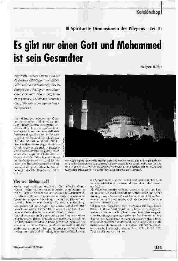 Vorschauseite 1: Es gibt nur einen Gott und Mohammed ist sein Gesandter