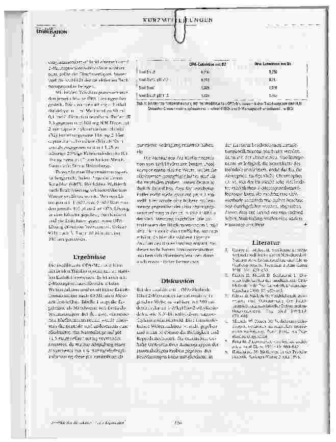 Vorschauseite 2: Die modifizierte OPA-Methode mit alternativer Thiolkomponente