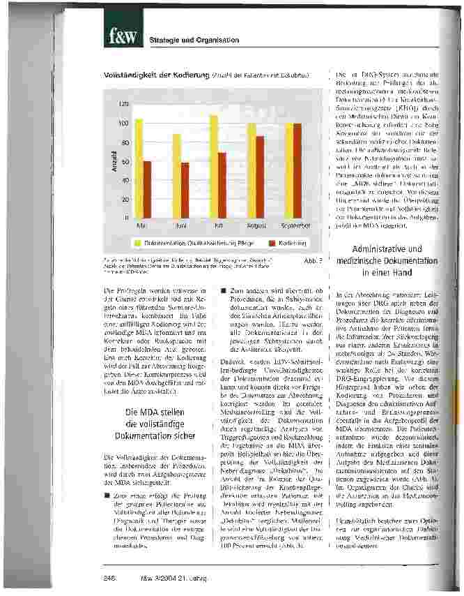 Vorschauseite 3: MDA - für die Charite ein dreifacher Erfolg. Vollständige Dokumentation, bessere Organisation, Entlastung der Ärzte und Pflege ohne zusätzliche Kosten.