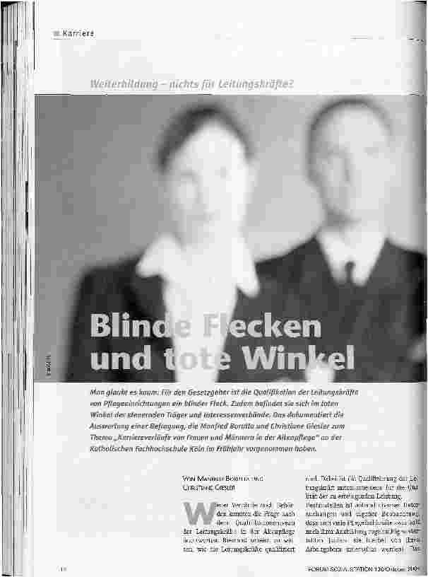 Vorschauseite 1: Blinde Flecken und tote WinkelWeiterbildung nichts für Leitungskräfte?