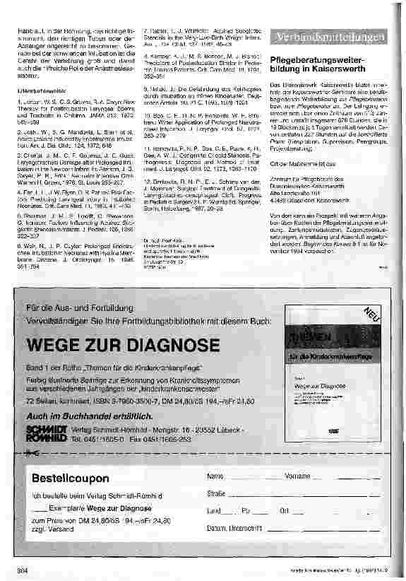 Vorschauseite 4: Die Gefährdung des Kehlkopfes im frühen Kindesalter durch Tubus und In tubation