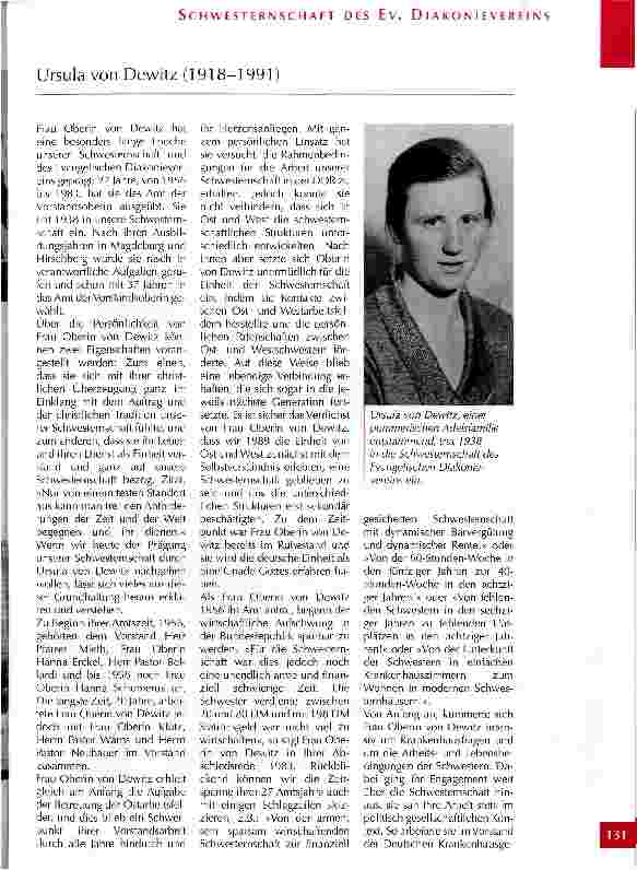 Vorschauseite 1: Ursula von Dewitz (1918-1991)