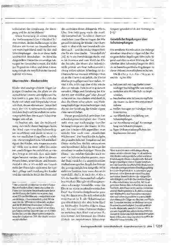 Vorschauseite 4: Impfungen von Kindern und Jugendlichen auch gegen den Elternwillen?