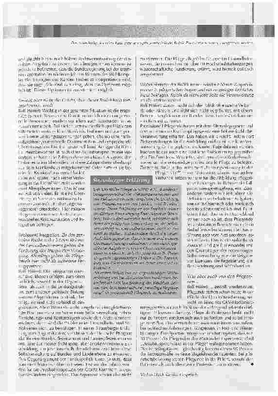 Vorschauseite 2: Viele sind zu stillReformen im Gesundheitswesen - eine Chance für die Pflege?