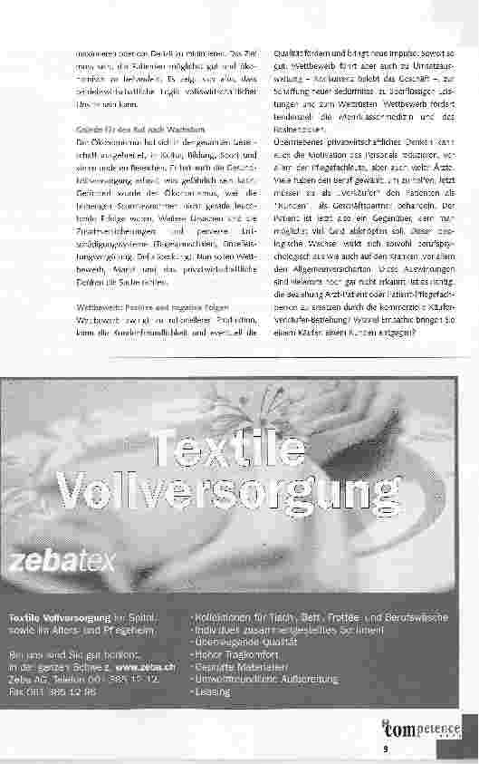 Vorschauseite 2: Wachstum als Sinn des Gesundheitswesens?