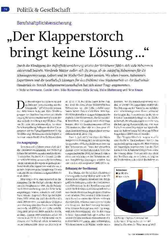 Vorschauseite 1: Der Klapperstorch bringt keine Lösung...