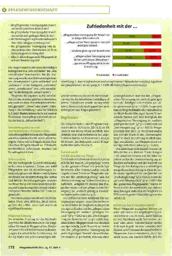 Vorschauseite 3: Zufriedenheit mit der Qualität der Pflege in stationären Altenpflegeeinrichtungen aus Sicht der Pflegenden