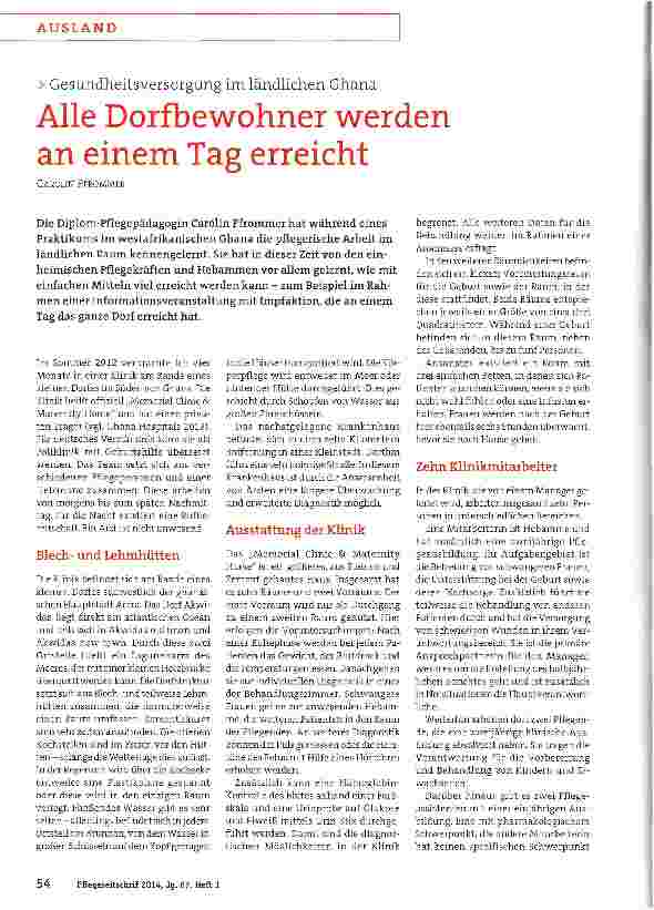 Vorschauseite 1: Alle Dorfbewohner werden an einem Tag erreicht