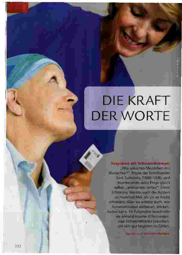 Vorschauseite 1: DIE KRAFT DER WORTE