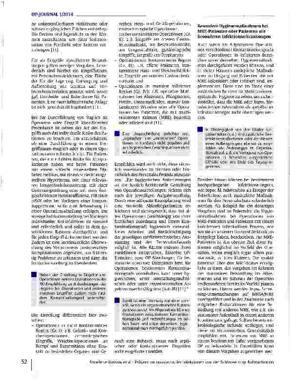 Vorschauseite 3: Prävention nosokomialer Infektionen von der Schleuse zum Aufwachraum