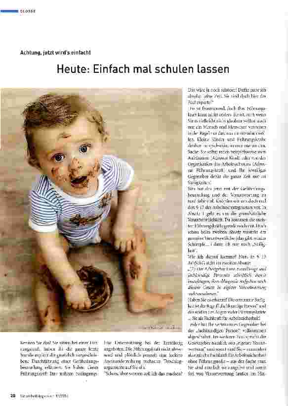 Vorschauseite 1: Heute: Einfach mal schulen lassen