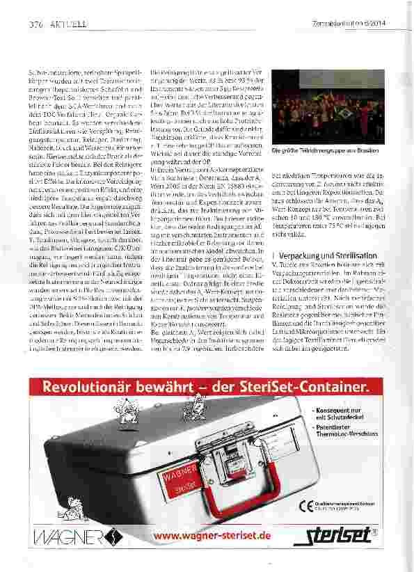 Vorschauseite 2: Weltkongress der Sterilisation in der goldenen Stadt WFHSS-Kongress, 15.-18. Oktober 2014, Prag
