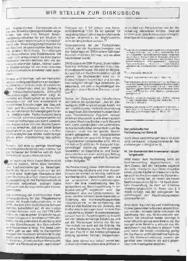 Vorschauseite 2: Reform des Schwesternausbildung in der DDR