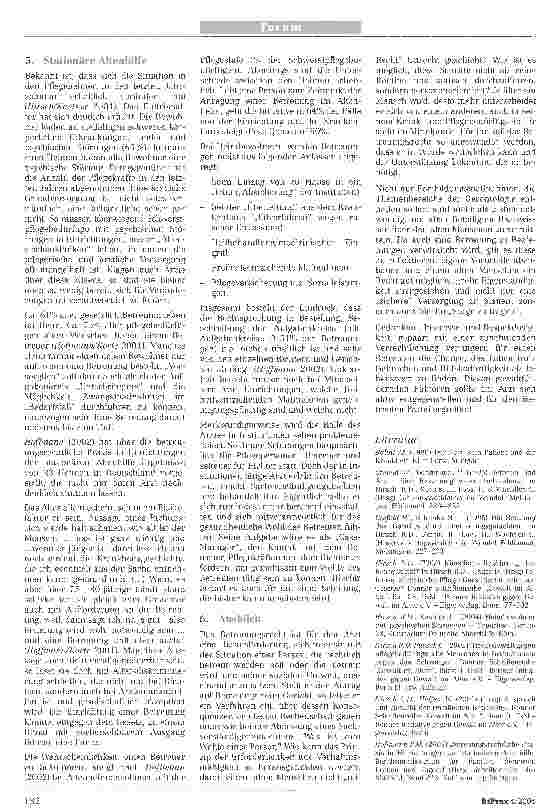 Vorschauseite 5: Von der gedankenlosen FürsorgeAspekte des ärztlichen Handelns bei der Betreuung von alten Menschen