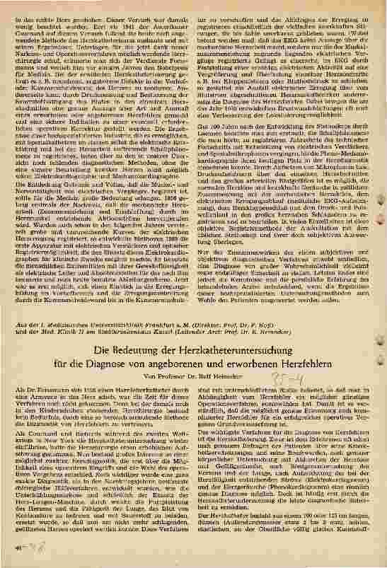 Vorschauseite 1: Die Bedeutung der Herzkatheteruntersuchung für die Diagnose von angeborenen und erworbenen Herzfehlern
