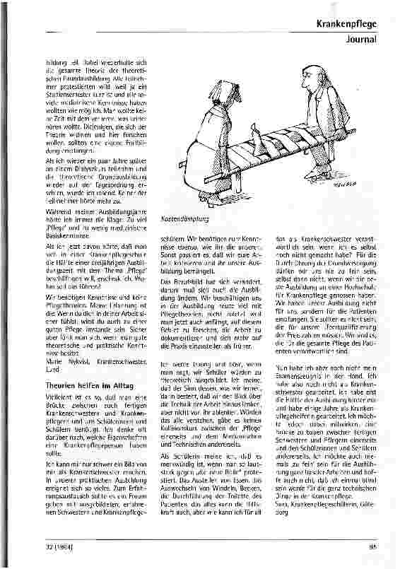 Vorschauseite 2: Theorie und Praxis in der Krankenpflege