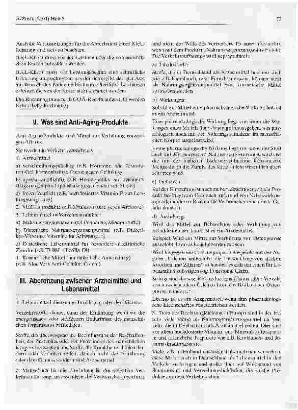 Vorschauseite 2: Anti-Aging in der Arztpraxis
