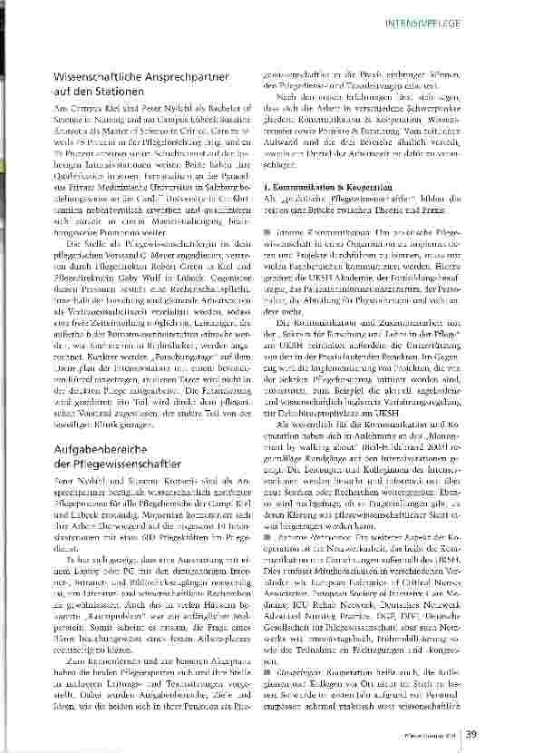 Vorschauseite 2: Pflegewissenschaft am Patientenbett
