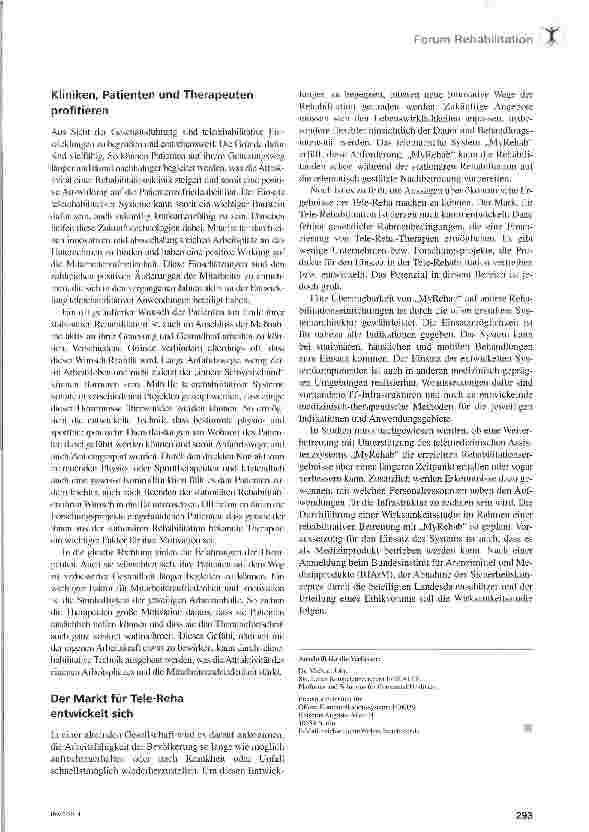 Vorschauseite 3: Therapie per Monitor